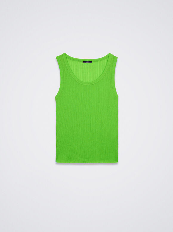 Top canelado - Verde