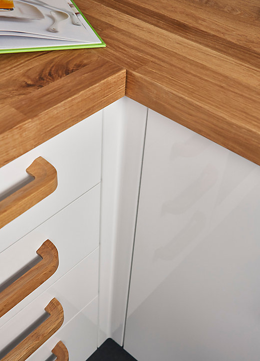 Fileur d'angle GoodHome Stevia Blanc H. 71.5 cm x l. 59 mm x Ep. 5 mm