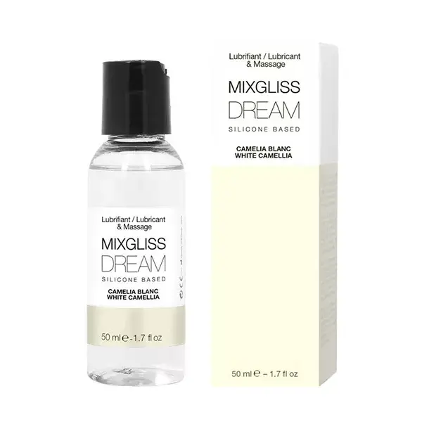 Mixgliss 2 em 1 Lubrificante e Massageador Silicone Dream Camélia Branca 50ml