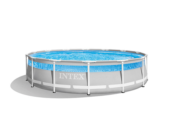Piscine tubulaire Prism Frame Clearview Ronde Intex 4,27 X 1,07 m