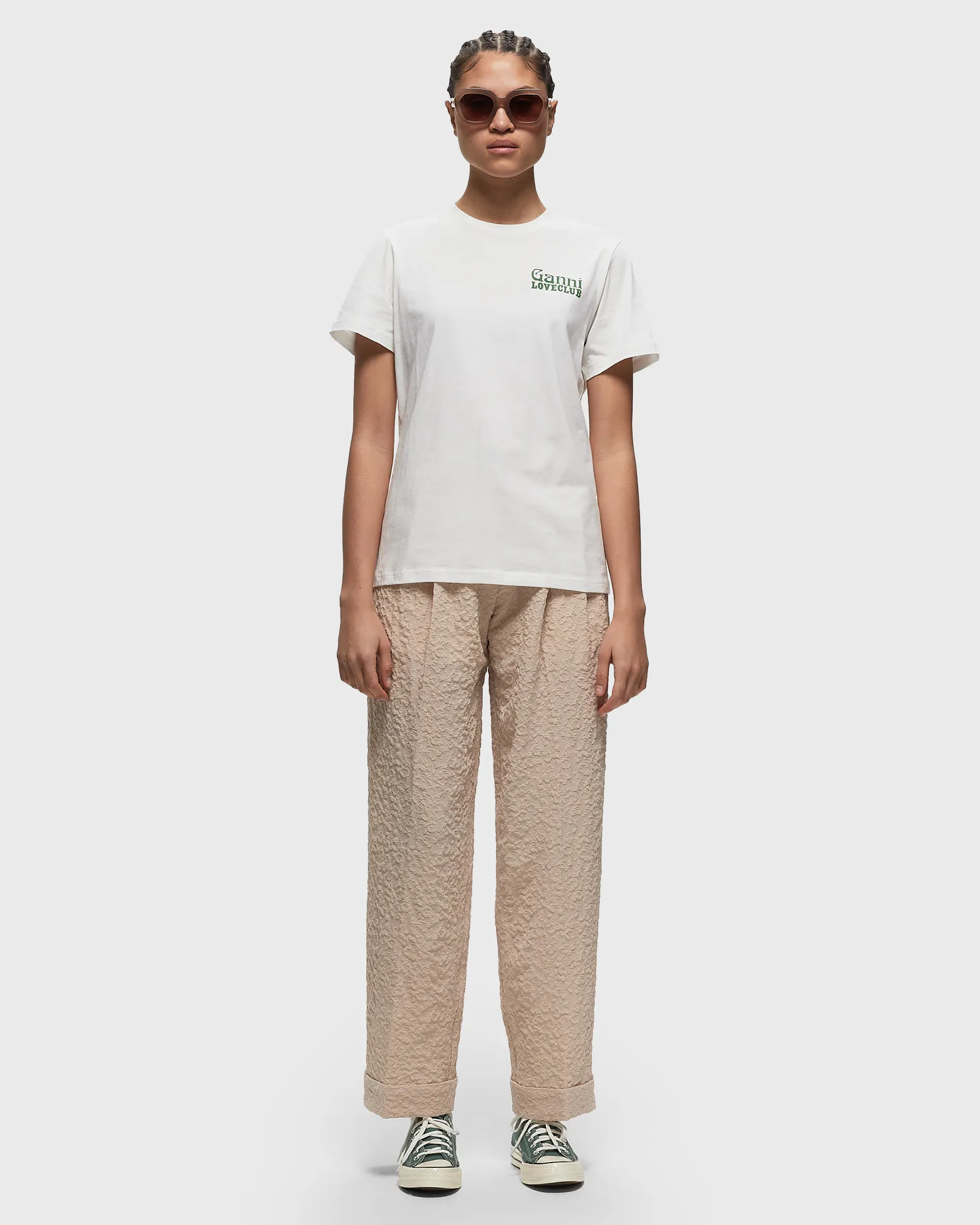 Ganni Thin Jersey Loveclub Relaxed Tee