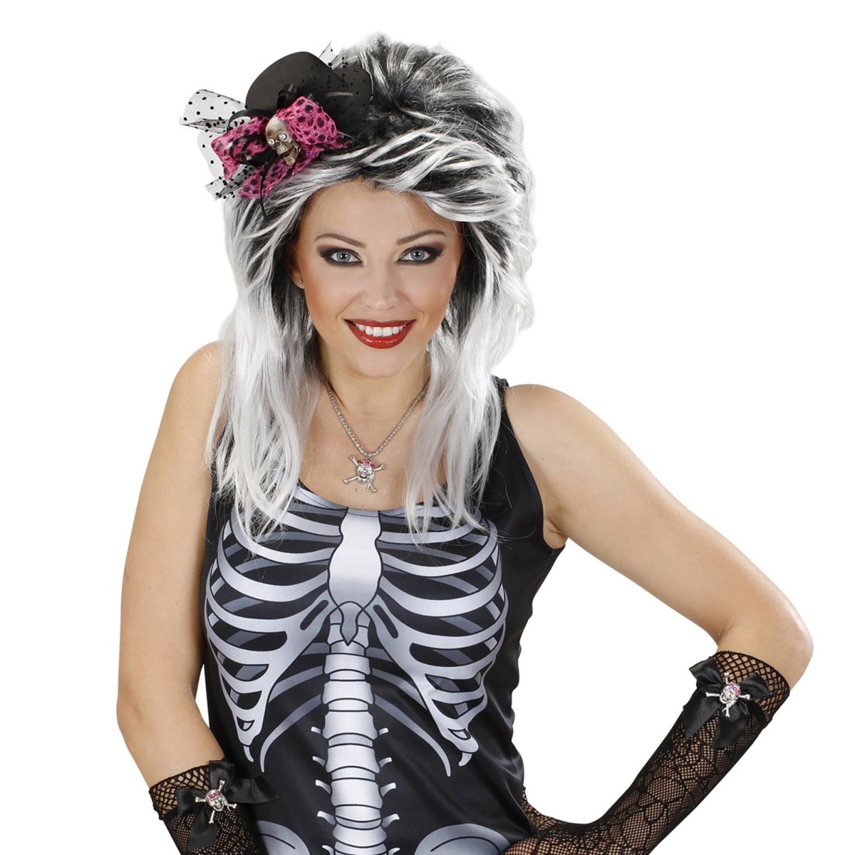 Halloween Hoed Schedel Met Strik
