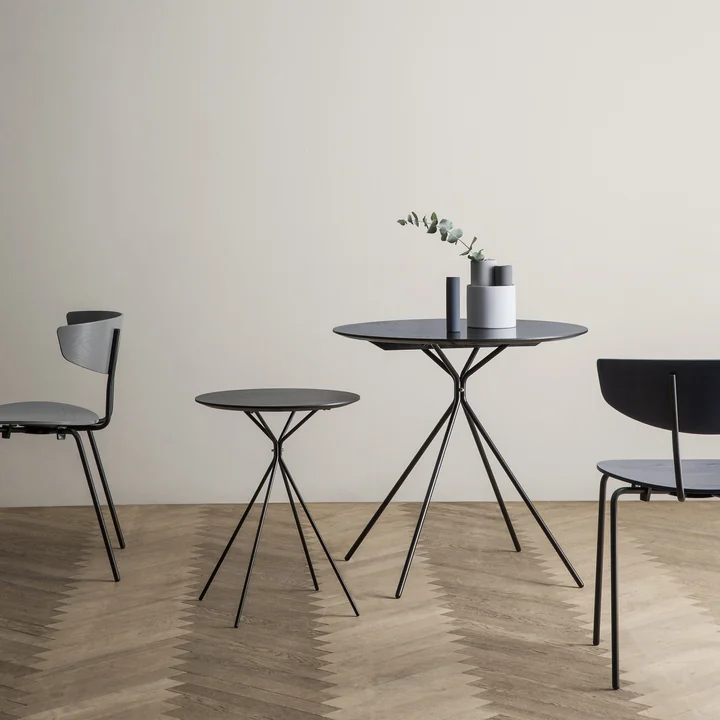 Ferm Living - Herman Stuhl, Esche schwarz / schwarz