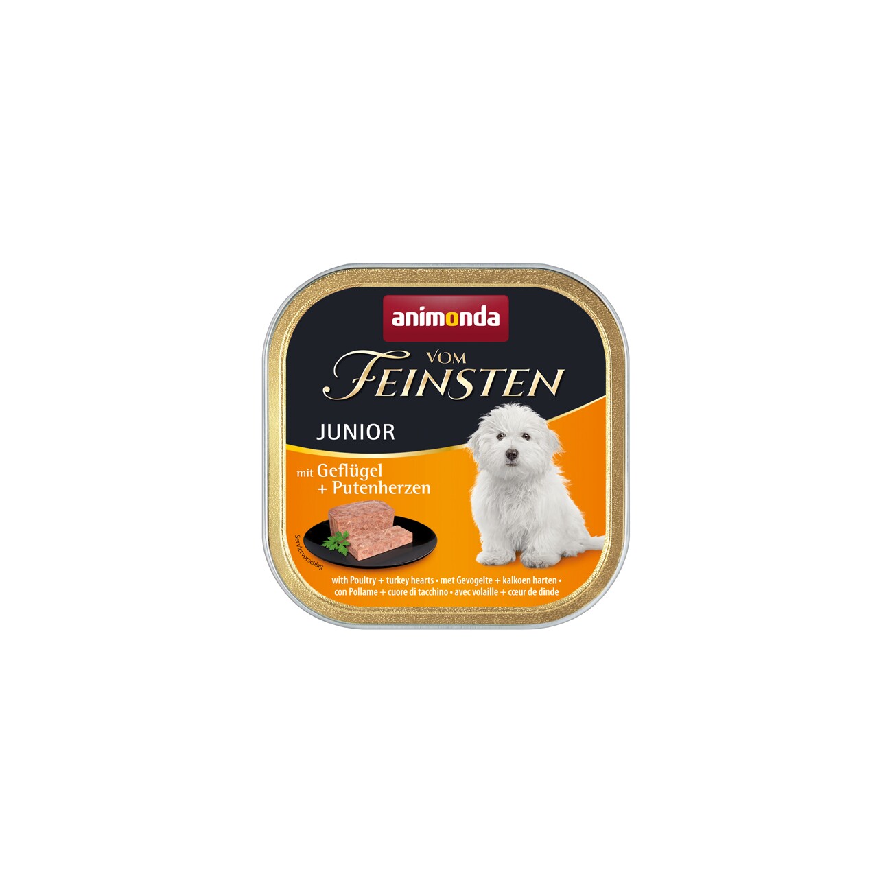 animonda Vom Feinsten Junior 22x150g Geflügel und Putenherzen