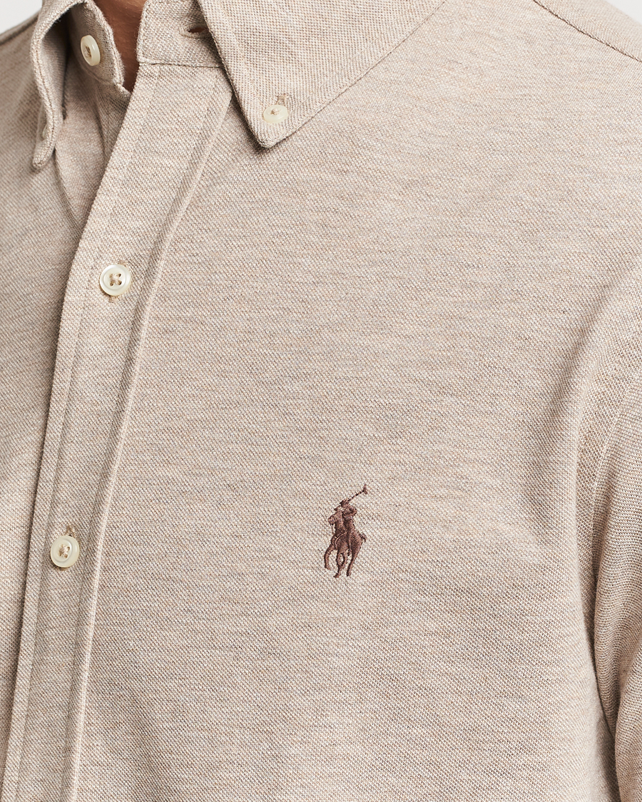 Polo Ralph Lauren Featherweight Mesh Shirt Tuscan Beige Heather