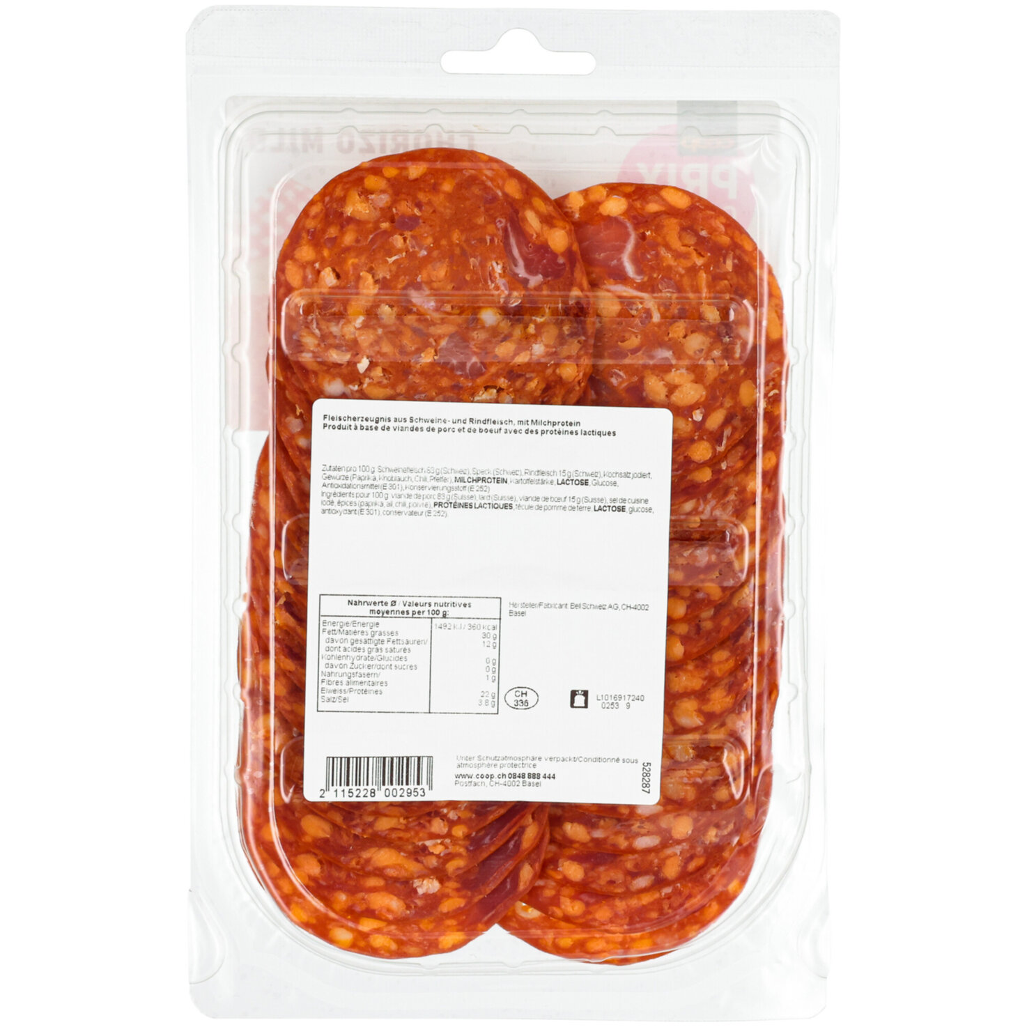 Prix Garantie Chorizo geschnitt.ca. 150g
