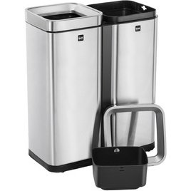 Poubelle de tri sélectif 'the twin bin', 2 x 30 litres