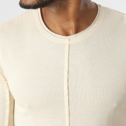 Tee Shirt Manches Longues Beige