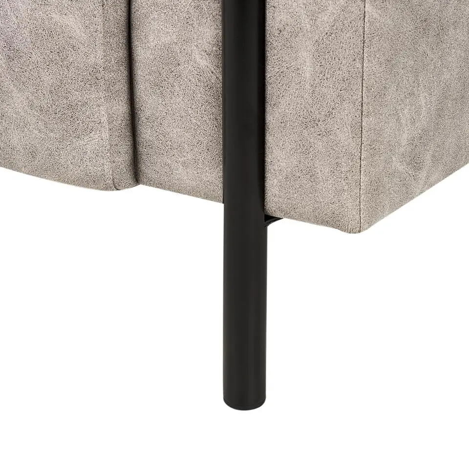 ASKIM - Fauteuil - Grijs - Polyester