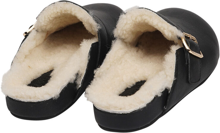 Lovelies NESSO - SKIN MULES WITH ADJUSTABLE BUCKET Black