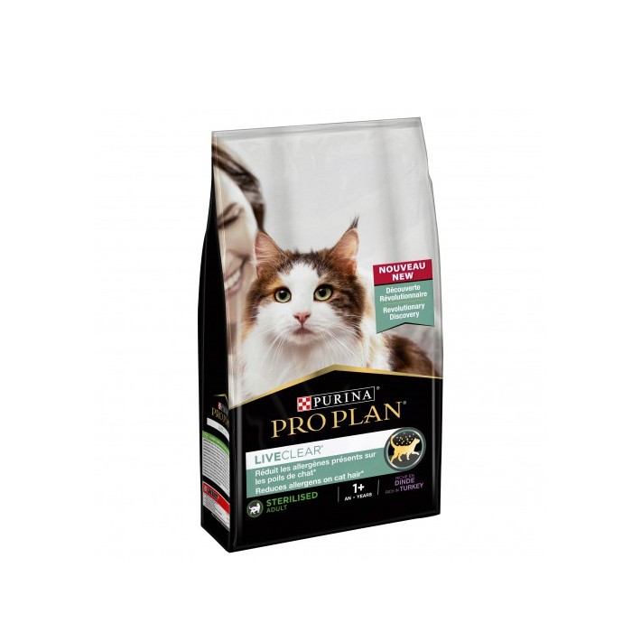 PRO PLAN LiveClear Sterilised Adult à la Dinde - Croquettes pour chat