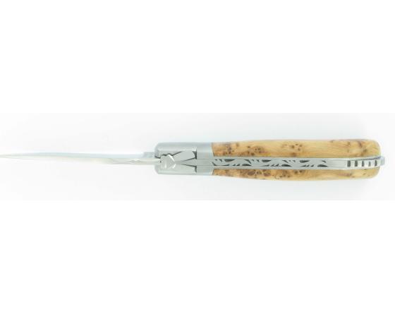 Laguiole Gentleman Loupe de Genévrier Couteau de Poche - Laguiole par Fontenille Pataud