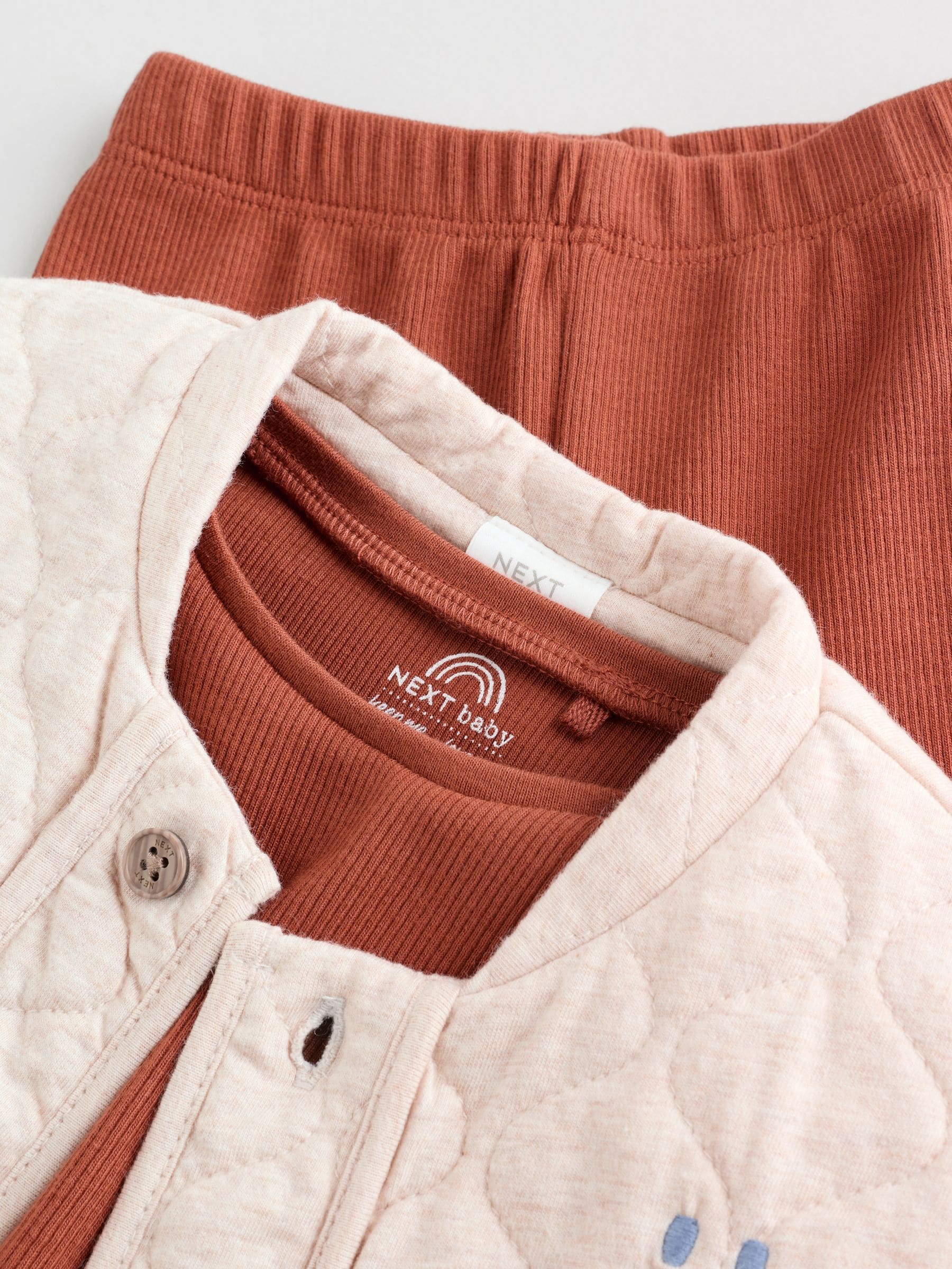 Neutral Faces - Baby Bodywarmer Top en Leggings Set (0mnd-2jr)