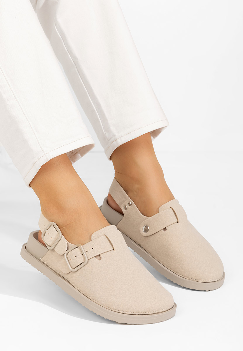 Sabots femme beige Junita