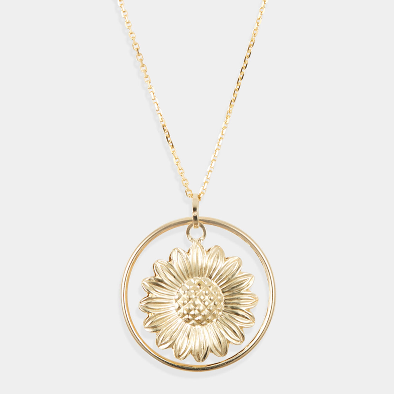 Instant d'Or Pendentif Golden Flower or jaune