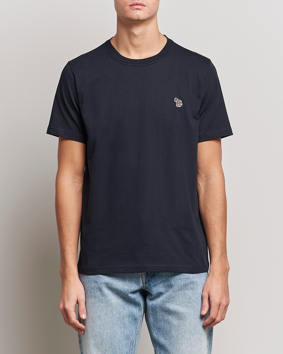 PS Paul Smith Organic Cotton Zebra T-Shirt Navy