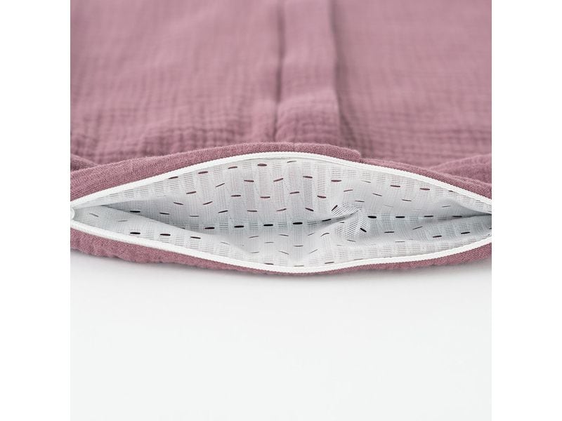 Träumeland Baby-Sommerschlafsack pflaume 70 Leichter Sommerschlafsack aus Baumwollmusselin perfekt für warme Sommernächte