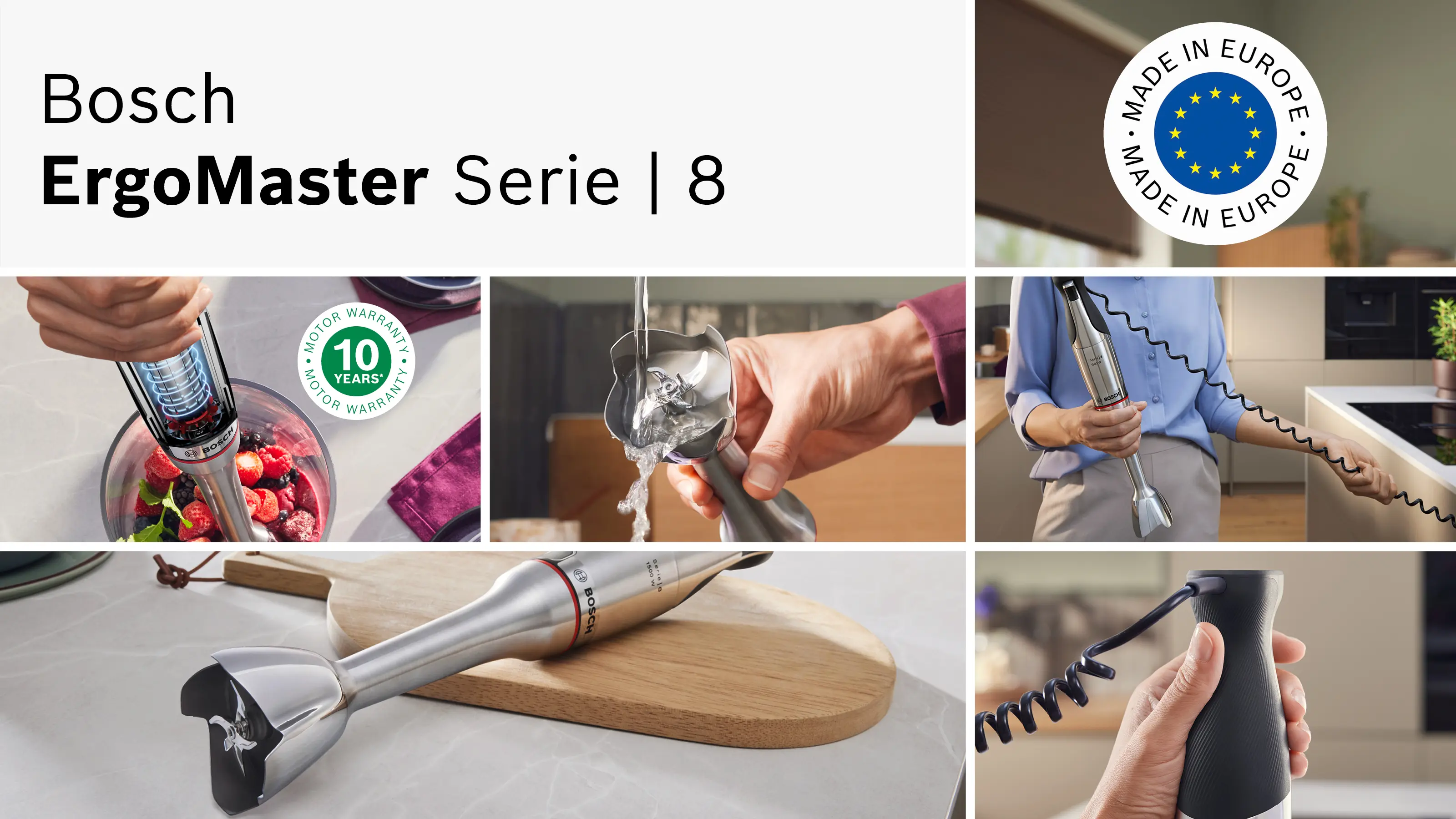 Serie 8 Staafmixer ErgoMaster 1500 W Roestvrij staal