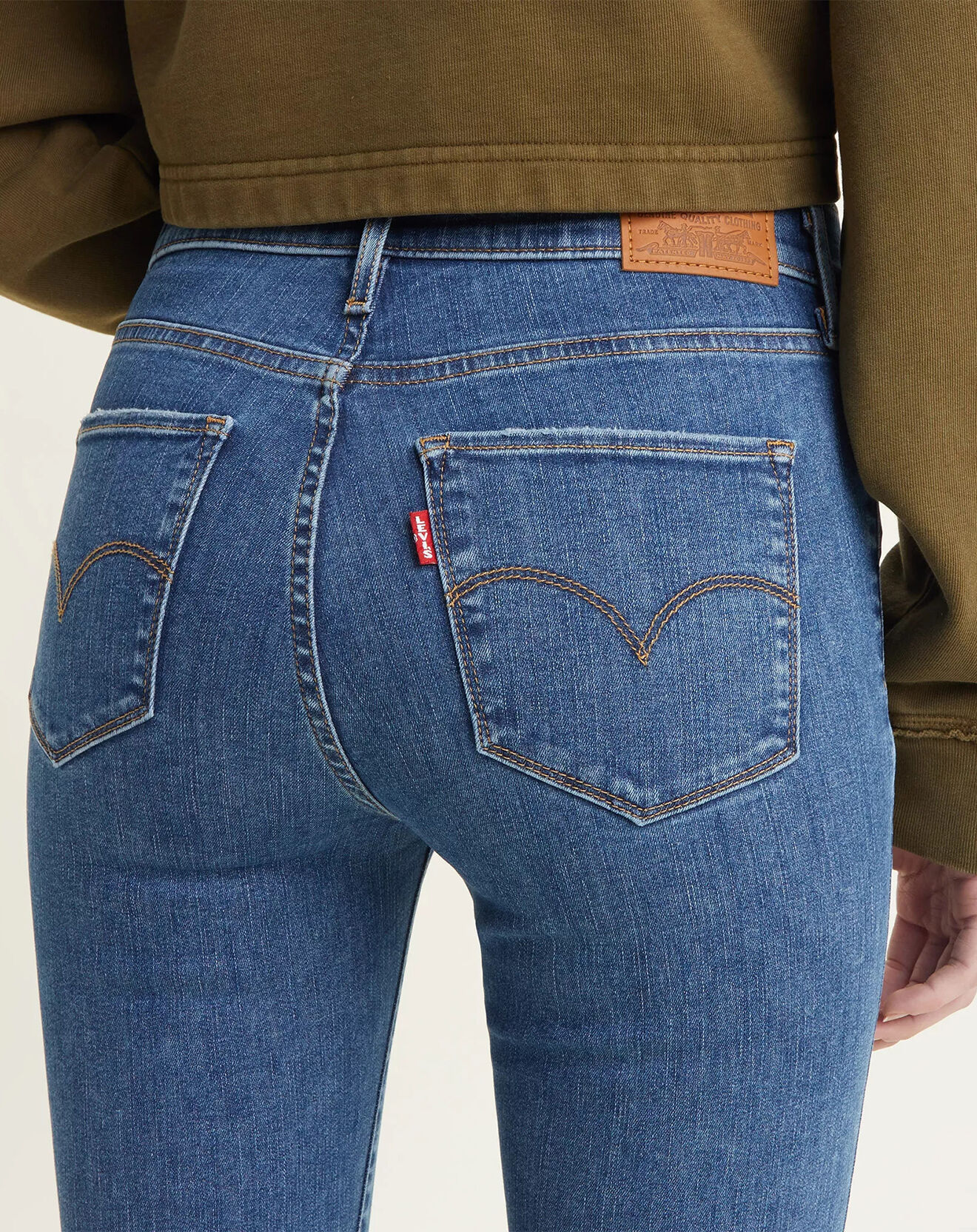 Levi's® Jean 720 super Skinny taille haute bleu foncé