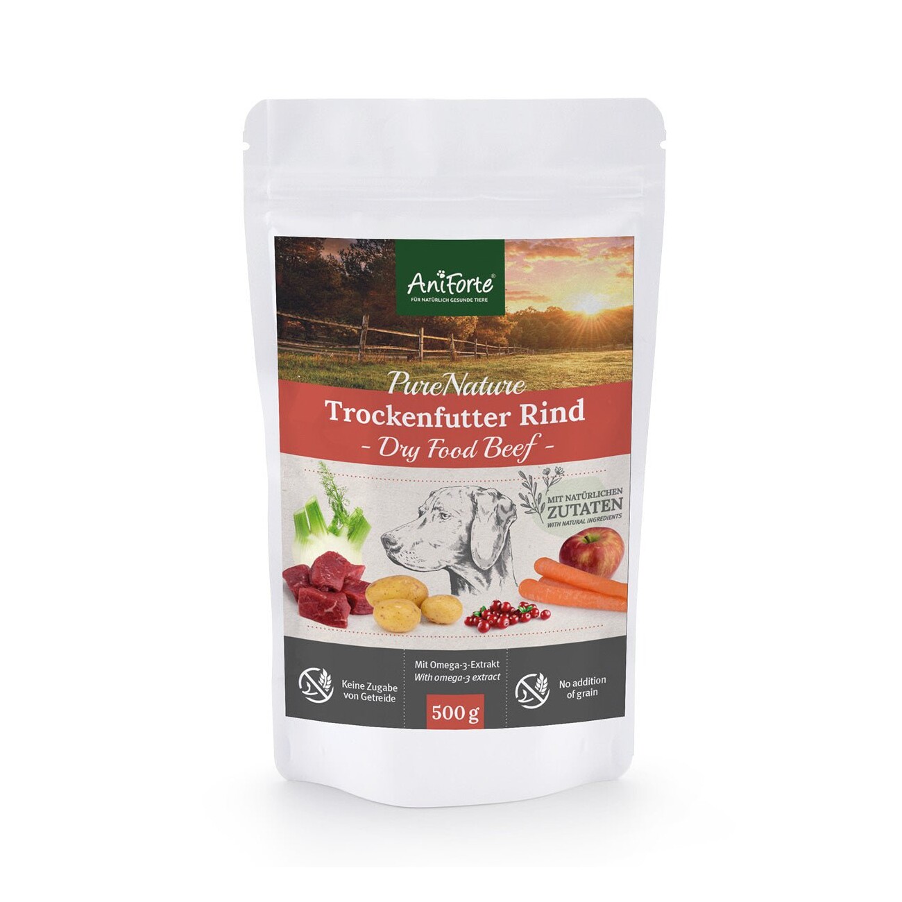 AniForte Trockenfutter Rind 500 g
