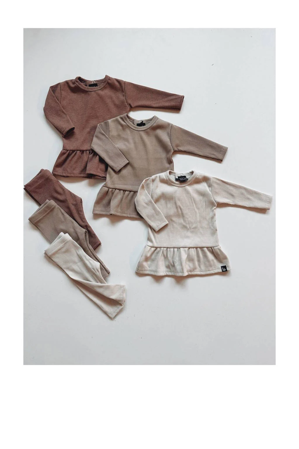 Babystyling tuniek + legging roze