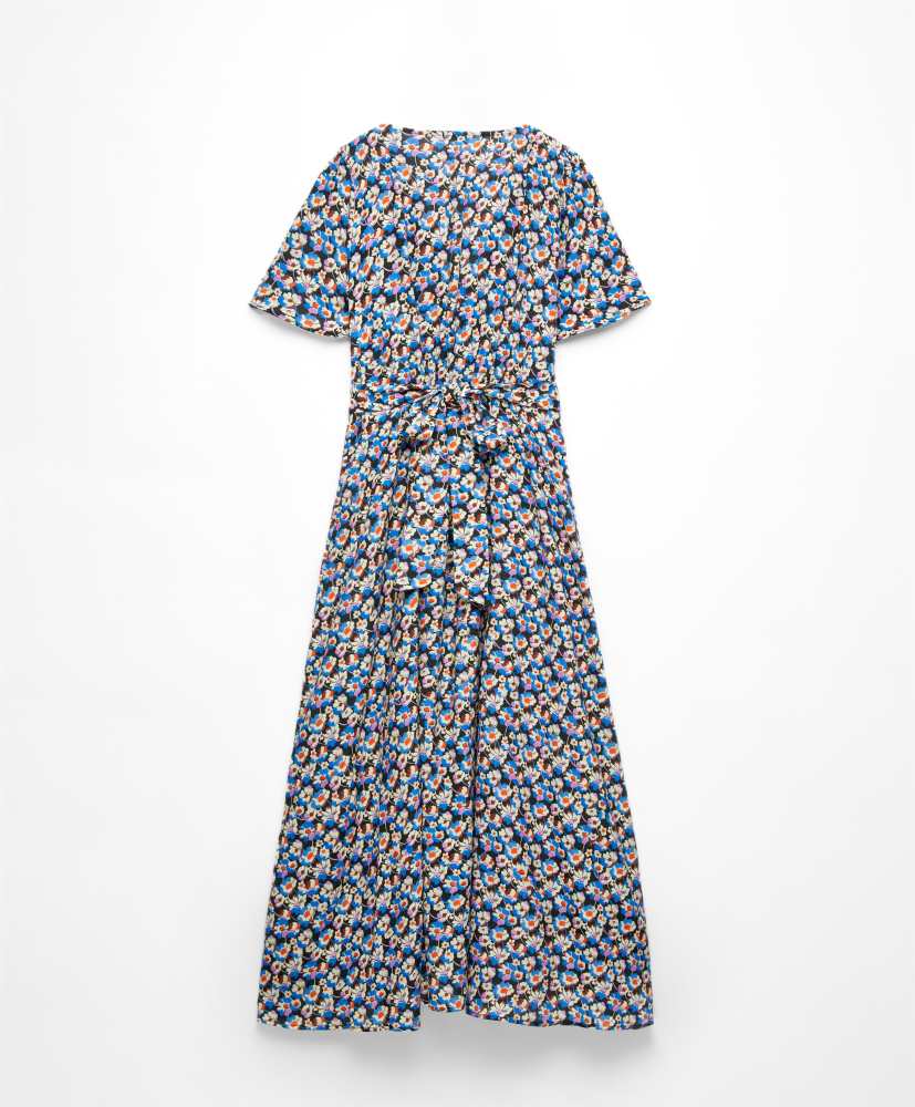 vestido longo floral