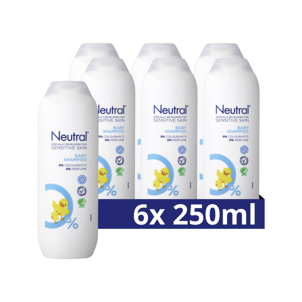 6x Neutral Baby Shampoo Parfumvrij250 ml