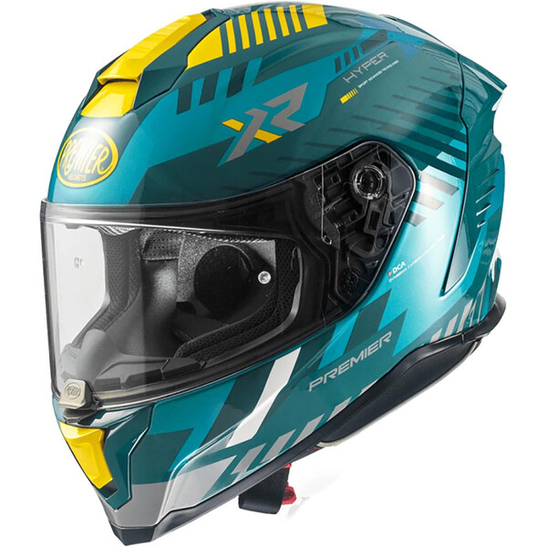 premier - Casque Hyper XR Turquoise / Vert / Jaune