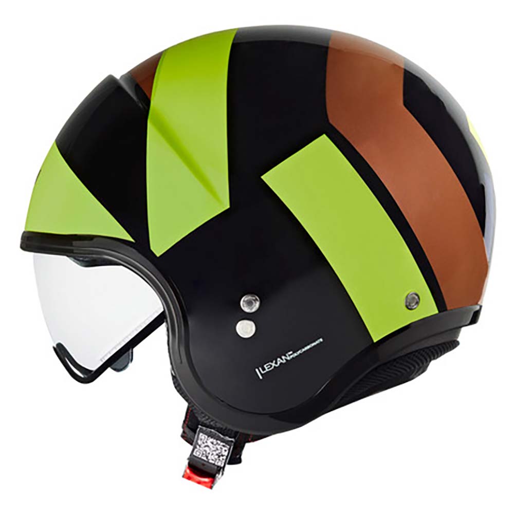 Nolan - Casque N21 Tangente Noir / Marron / Vert fluo / Brillant