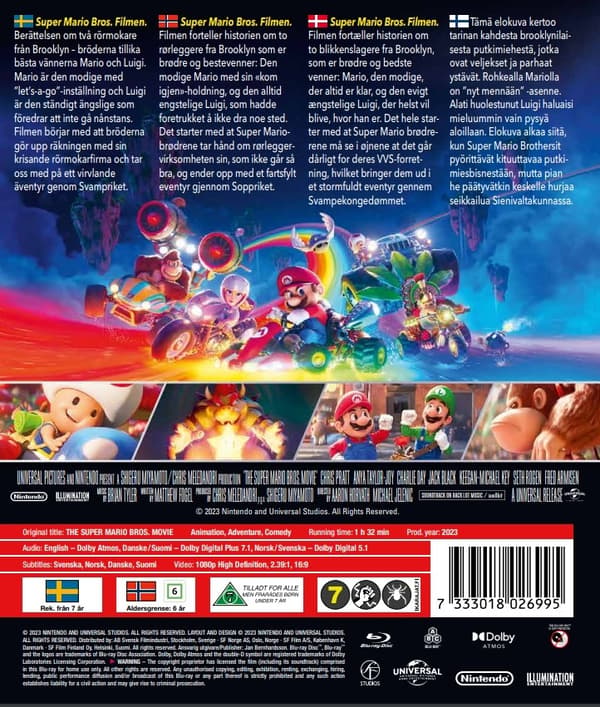 Super Mario Bros. Filmen (Blu-ray)