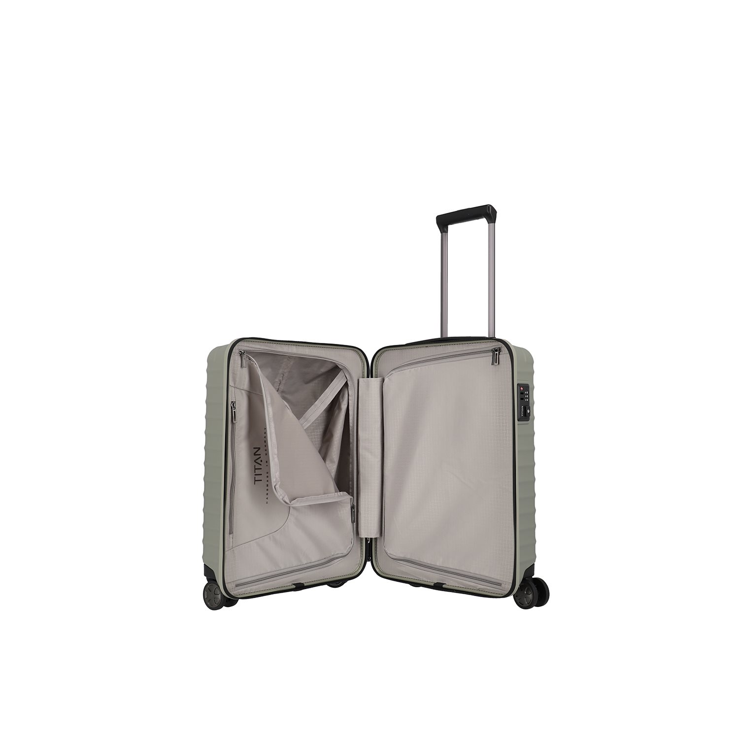 TITAN Litron 4 Wheel Trolley S champagne