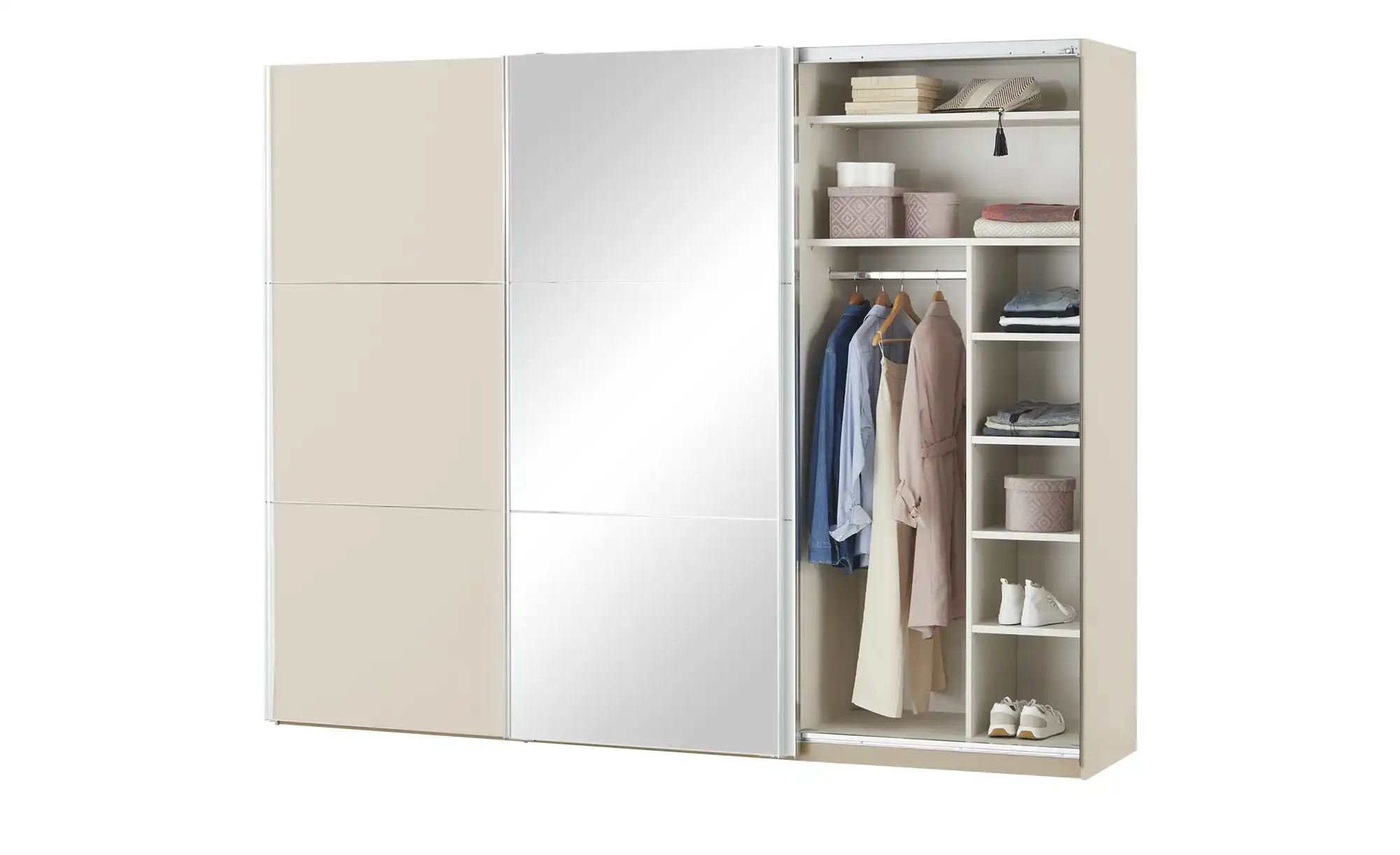 Schwebetürenschrank Ensenso Glas