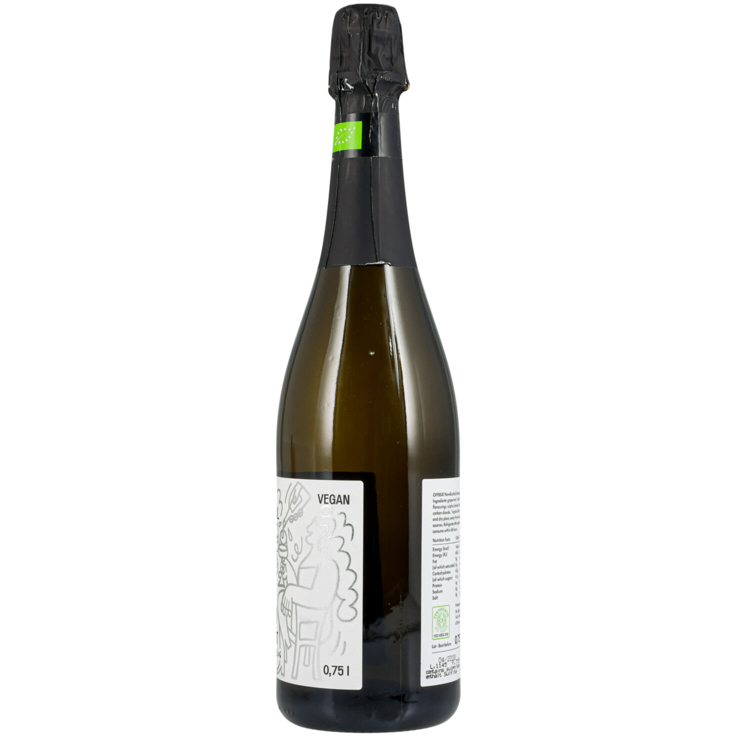 Italian Sparkling White Offbeat, alkoholfrei -75cl