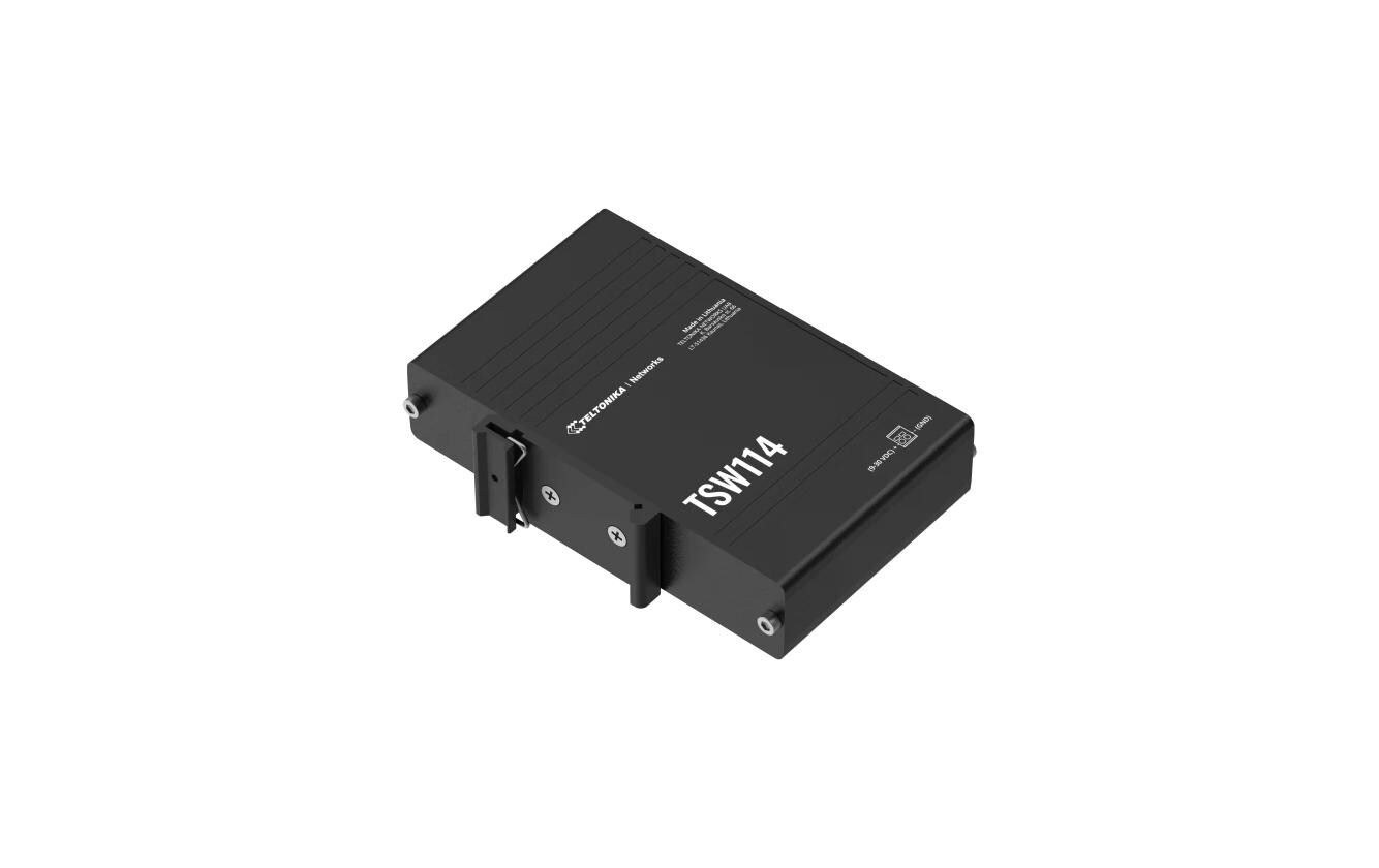 Rail Switch TSW114 5 PortSwitch mit DIN-Schiene