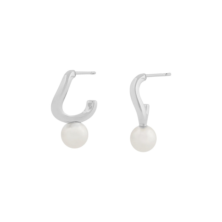 Snö Of Sweden Julie Small Earring Silver/White