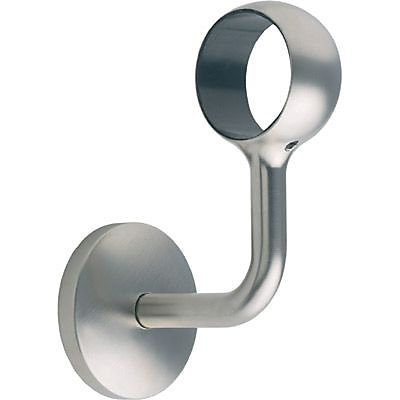 Support de rampe coudée finition nickel brossé Kordo 40mm