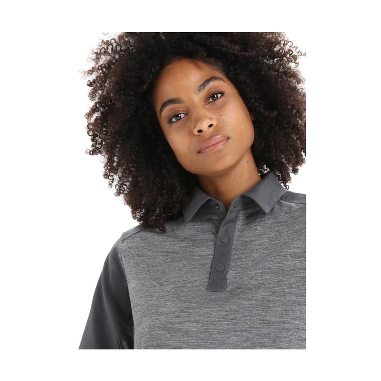 Icebreaker Hike SS Top Women Gritstone Heather/Monsoon