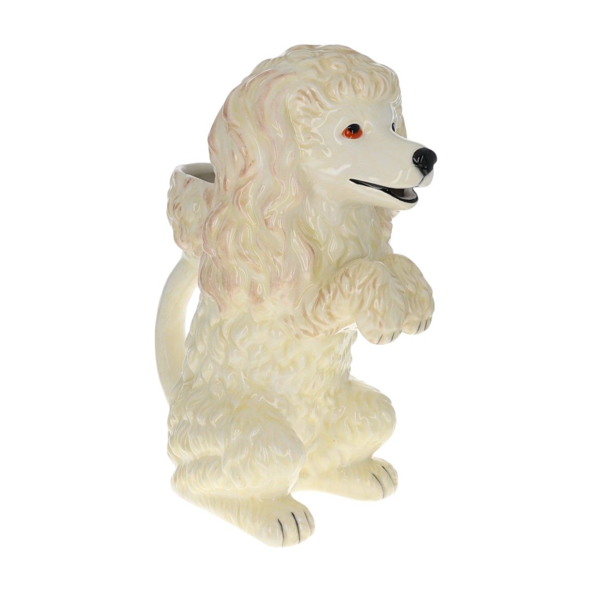 Carafe chien caniche blanc Atelier jasmin