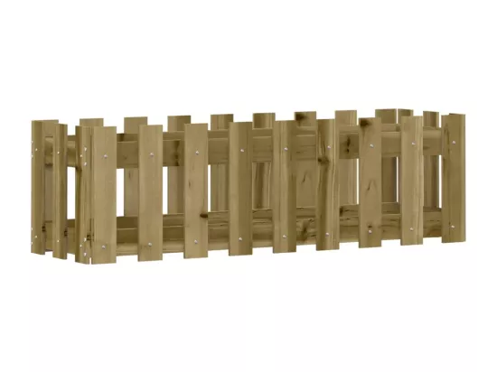 Jardinière bac lit surélevé bois marron 100 x 30 x 30 cm 02_0039819