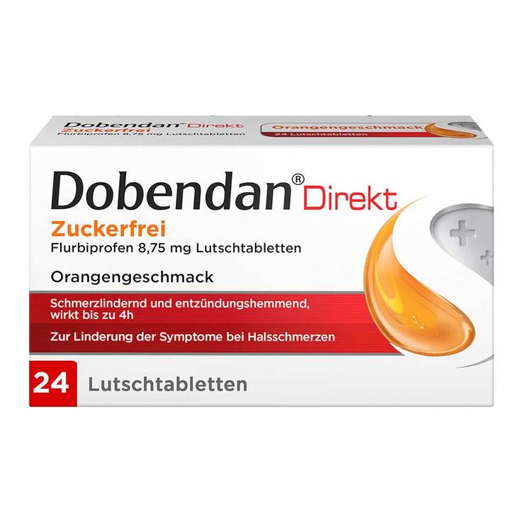 Dobendan® Direkt Zuckerfrei Flurbiprofen 8,75 mg Lutschtabletten, 24 St