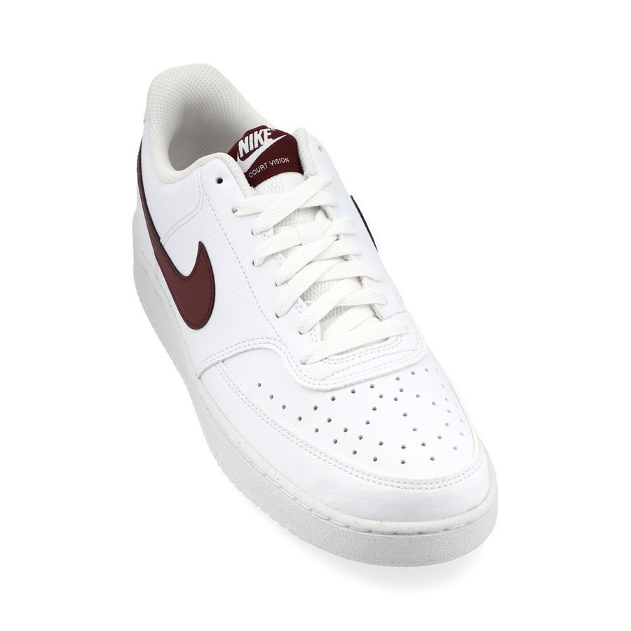 Nike Chaussures Court Vision Low Next Nature - Blanc/Bordeaux