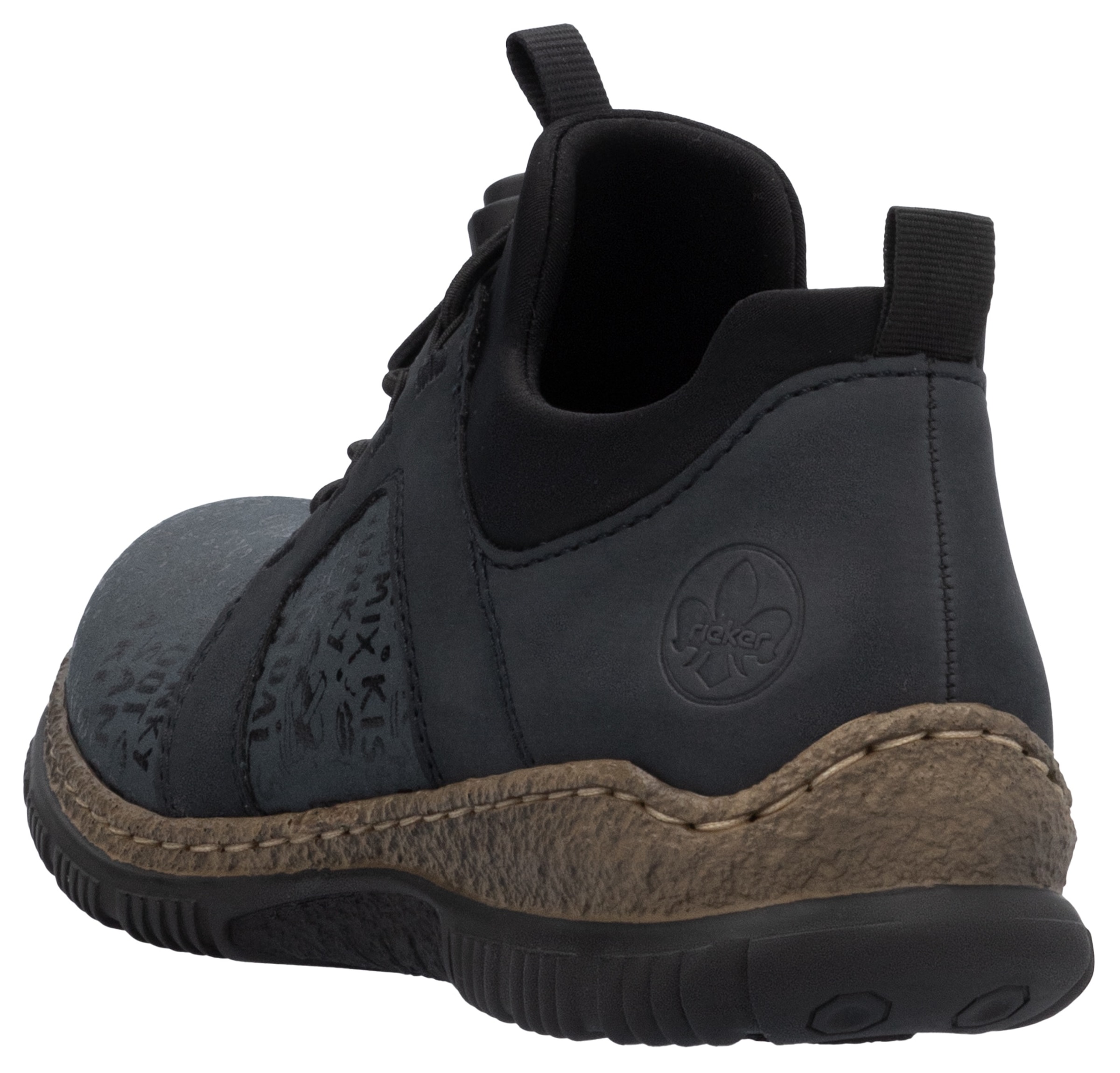 Rieker Slip-On Sneaker  , Schlupfschuh, Freizeitschuh, Halbschuh mit praktischen Anziehlaschen