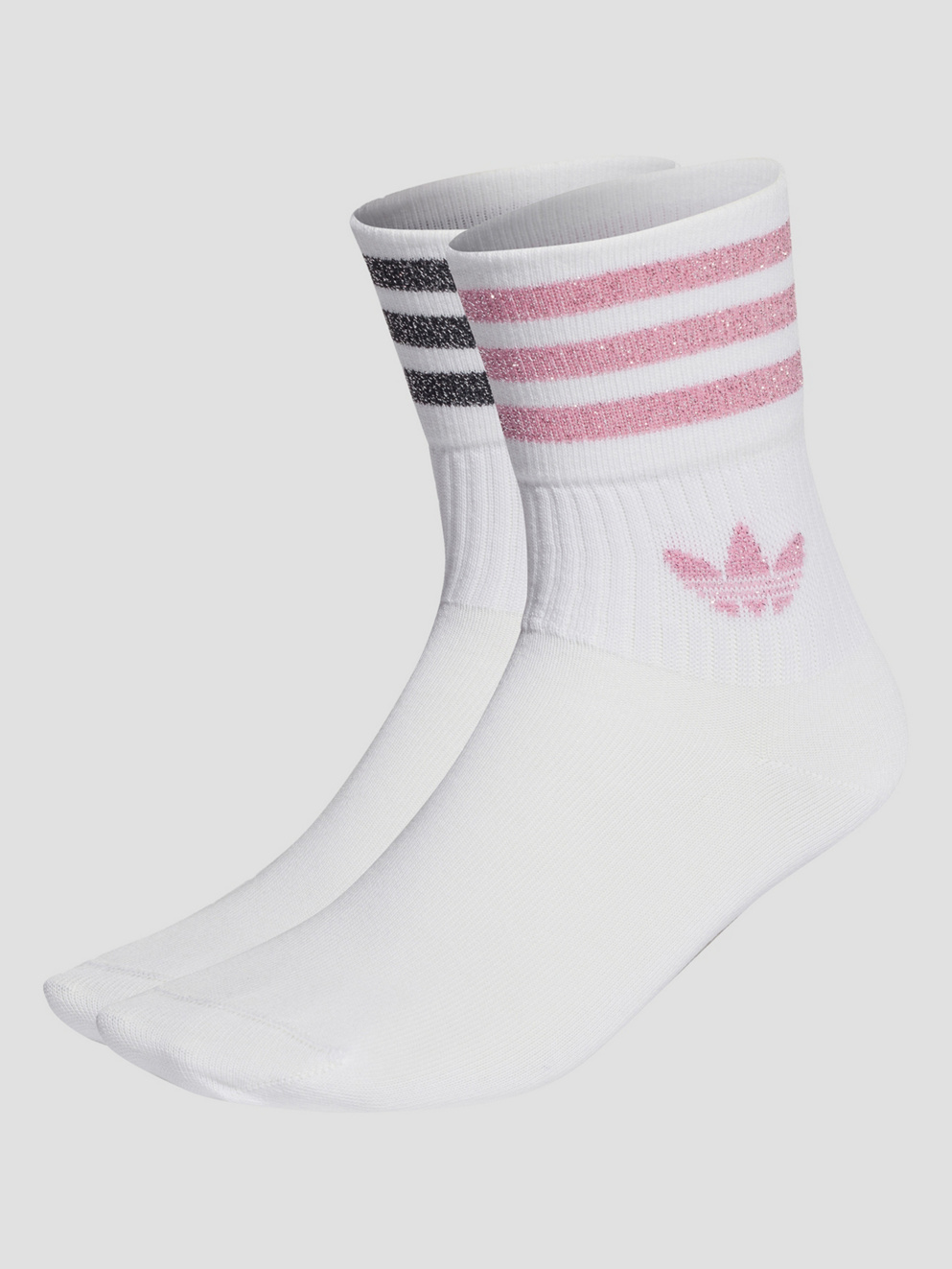 adidas Originals Glitter Crew Socks white/blipnk/black