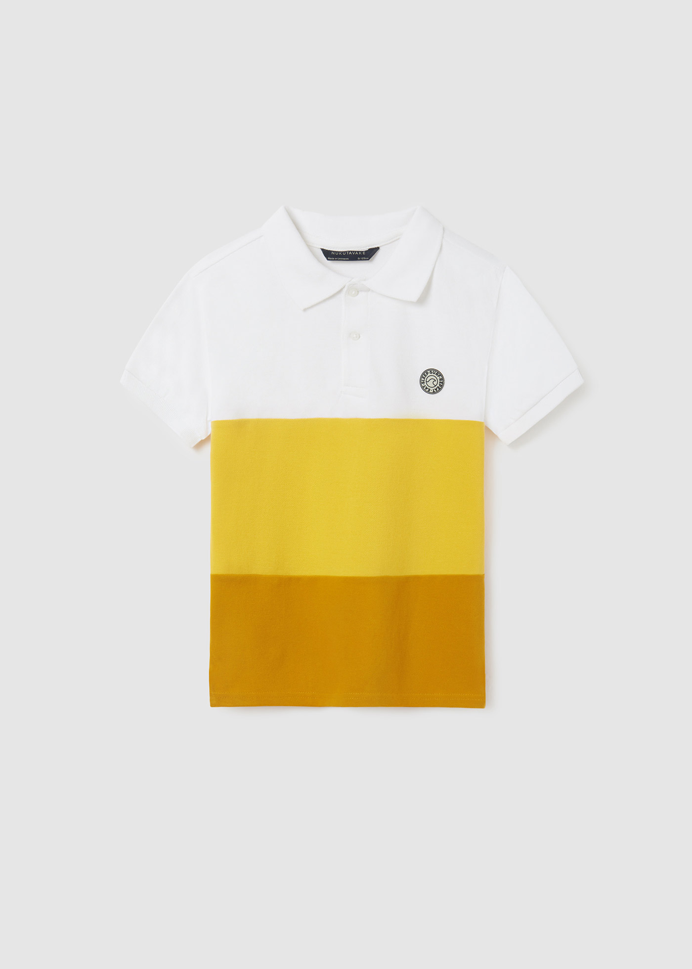 Camisa polo infantil de algodão com estampa