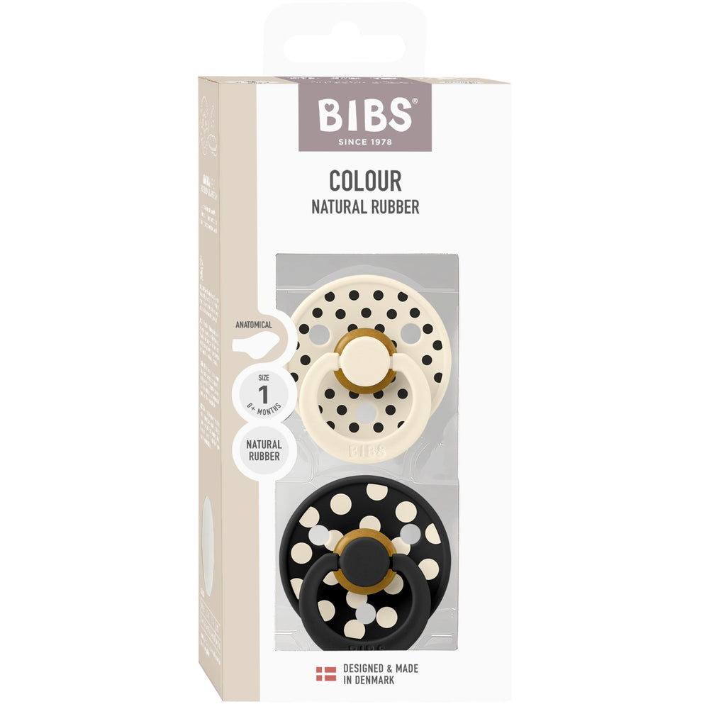 Køb Bibs Ivory/Black Sut Studio Colour 2-Pak Polka Anatomical Latex