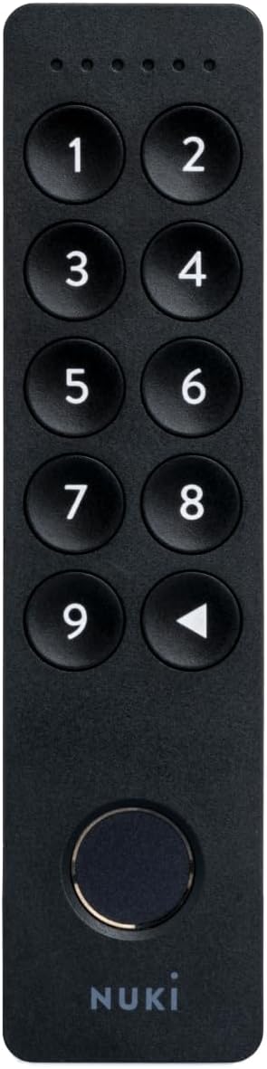 Nuki Keypad 2, Tür mit Code oder Fingerprint schnell und komfortabel öffnen, perfektes Zubehör für Nuki Smart Lock, Bluetooth