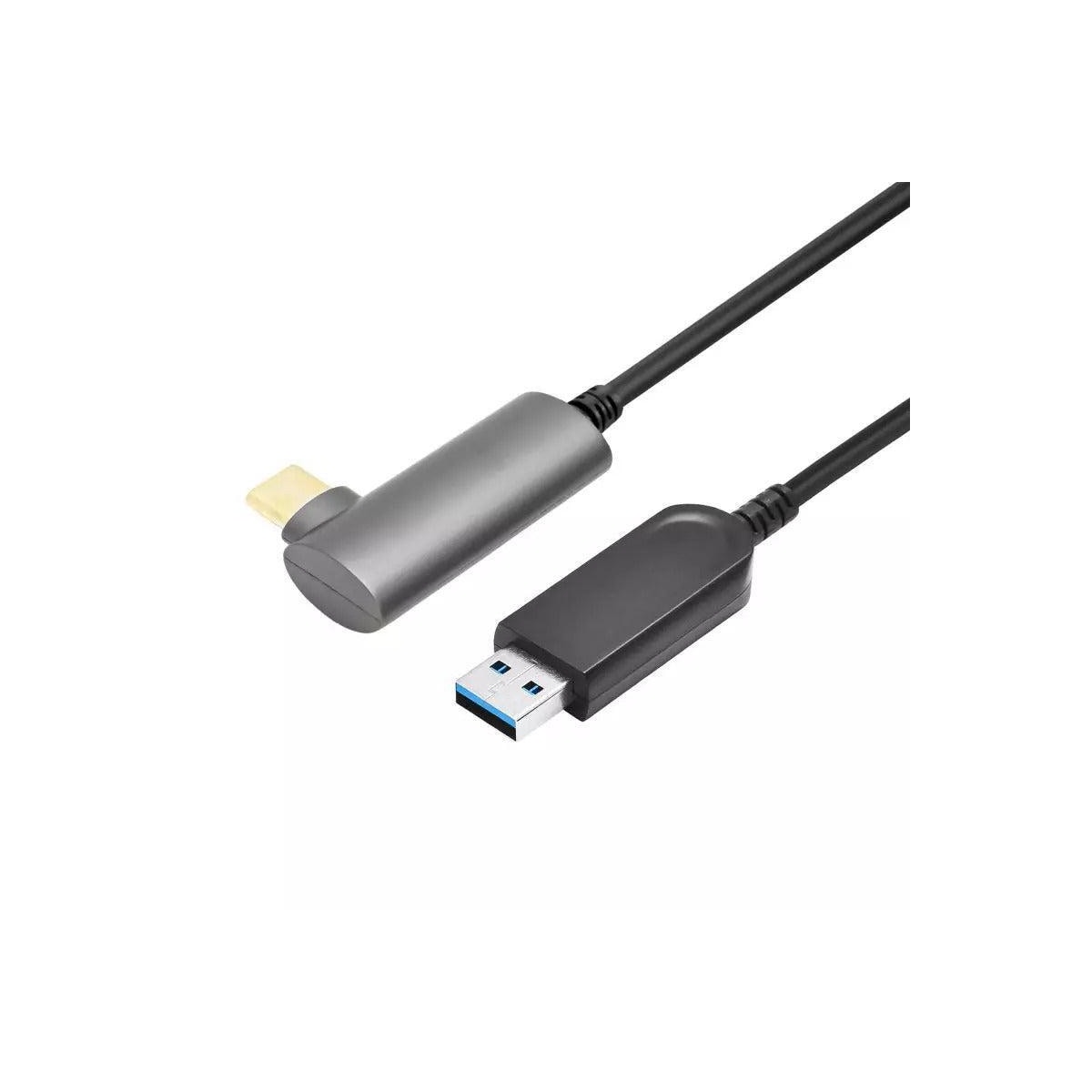NÖRDIC aktiv AOC Fiber 5m USB-C til USB-A VR Link-kabel for Oculus Quest 2 USB3.2 Gen2 10 Gbps Super Speed ​​​​VR Link-kabel