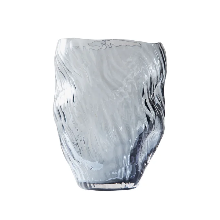 Muubs - Mud Vase, Ø 16 x H 25 cm, smoked