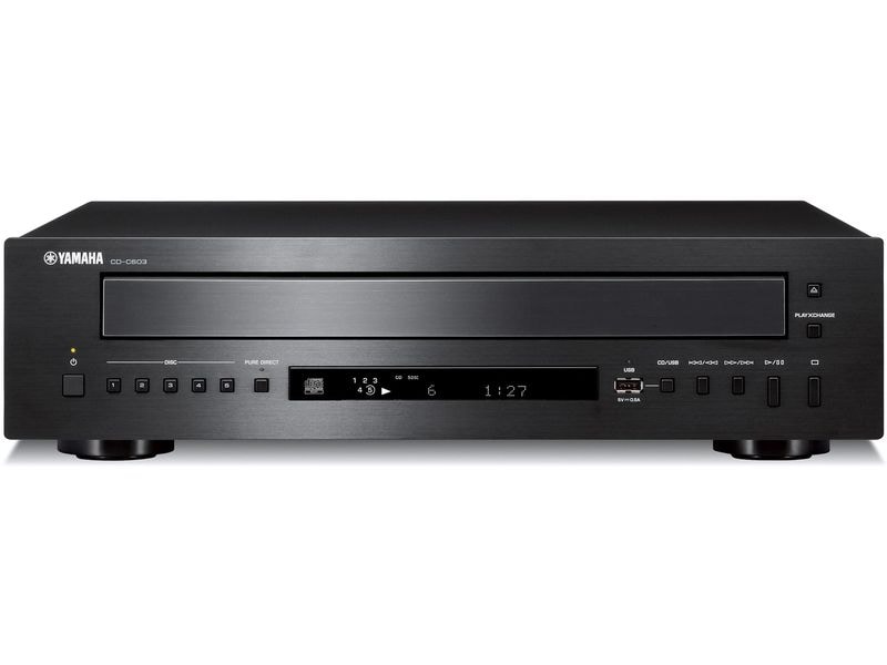 Yamaha CD-Wechsler CD-C603 Schwarz CD-Wechsler für 5 CDs mit Pure Direct-Funktion