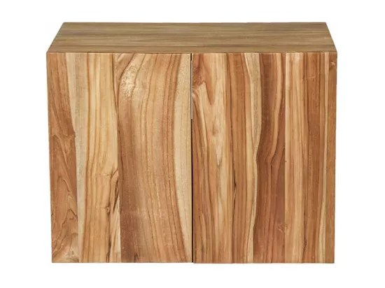 Meuble de salle de bain en teck massif 80 cm